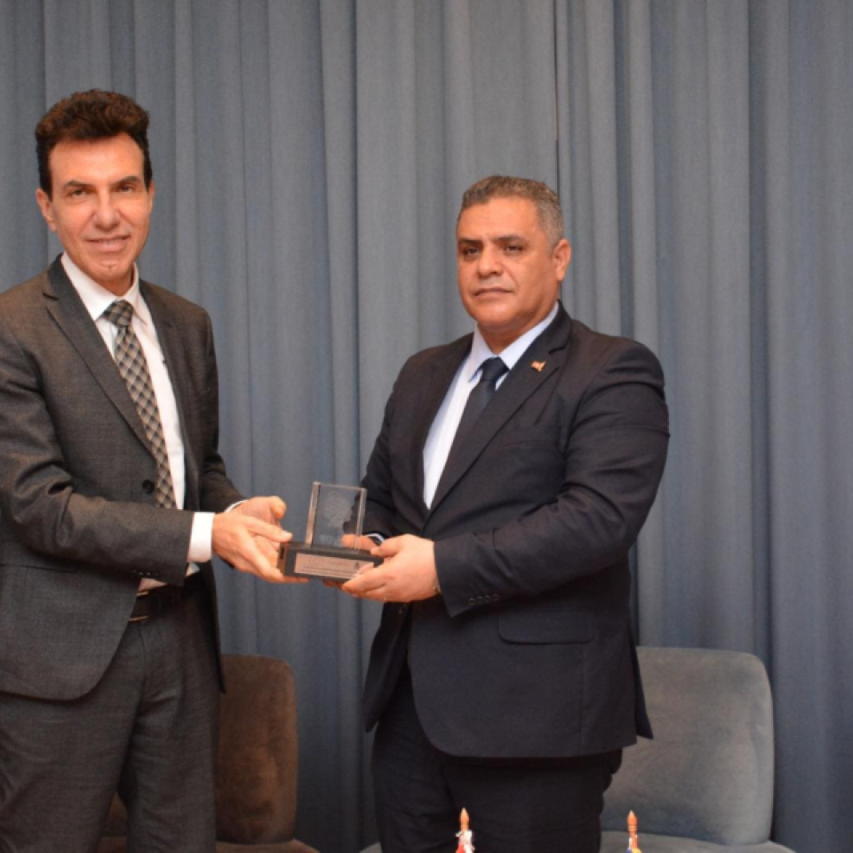  Monsieur Khaled Al-Nouri, Ministre de l’Intérieur tunisien et Monsieur Giuseppe Perrone, Ambassadeur de l’UE en Tunisie à l'atelier des 26 et 27 février 2025