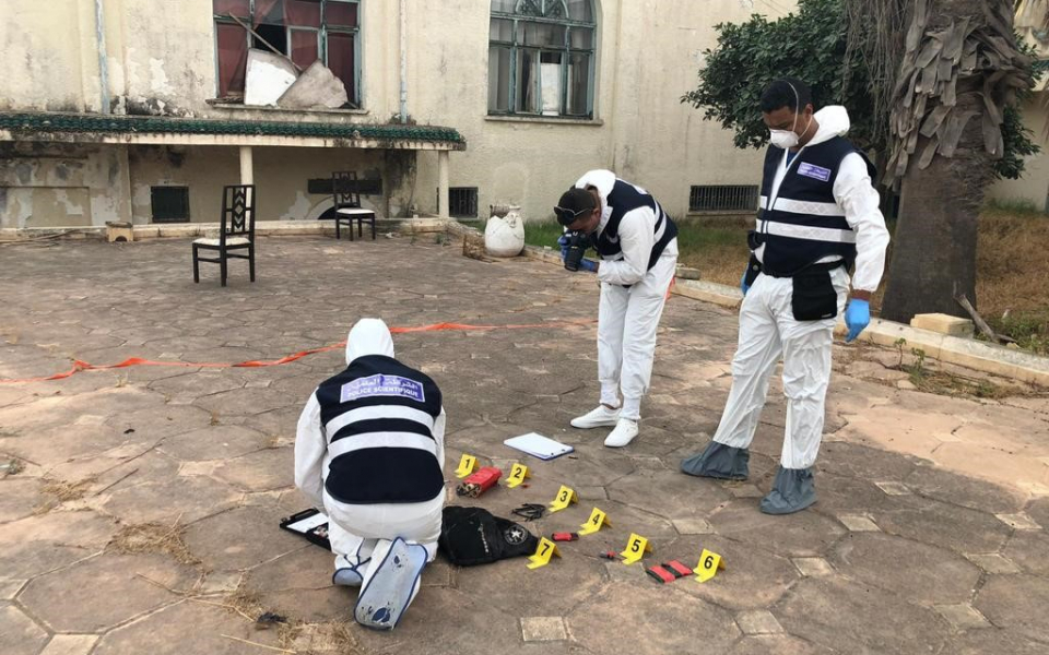 Prise en charge des lieux par la Police scientifique et technique suite à l’attaque (Gammarth – Tunis)