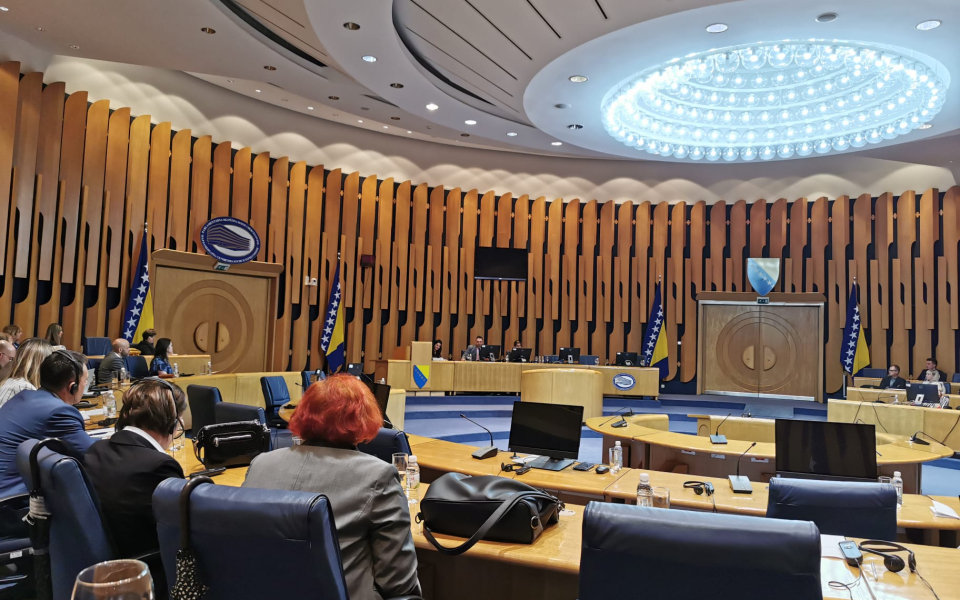 Présentation du Programme au Parlement de l'assemblée de Bosnie Herzégovine