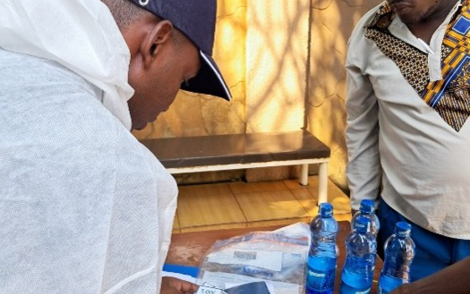 Evidence Collection at Simulated Crime Scene